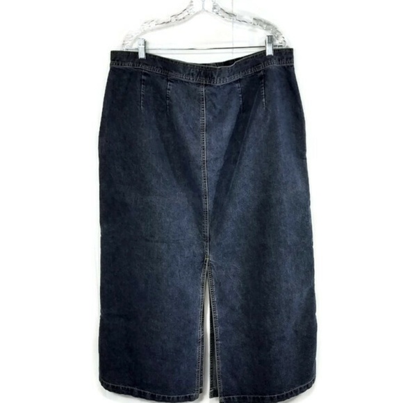 Ashley Stewart Womens Plus Size 20 Denim Maxi Long - Picture 4 of 5